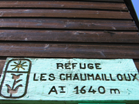Foto : Le refuges les Chaumailloux 1640m