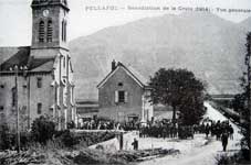 Foto : Bénédiction de la croix en 1914